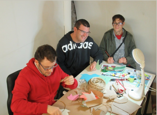 Atelier déco pour le futur magasin